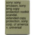 Sony: Sony Ericsson, Sony Bmg Copy Protection Rootkit Scandal, Extended Copy Protection, Sony Corp. Of America V. Universal