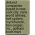 Defunct Companies Based In New York City: Trans World Airlines, Bell System, Myrichuncle, Ben Cooper, Inc., Gotham Book Mart