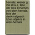 Hernals: Wiener G Rtel Stra E, Liste Der Stra Ennamen Von Wien-Hernals, Liste Der Denkmalgesch Tzten Objekte In Wien-Hernals