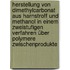 Herstellung von Dimethylcarbonat aus Harnstroff und Methanol in einem zweistufigen Verfahren über polymere Zwischenprodukte