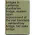 Bridges In California: Dumbarton Bridge, Eastern Span Replacement Of The San Francisco - Oakland Bay Bridge, Fair Oaks Bridge