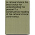 Is Rational Choice The Best Choice For Understanding The Peasant? A Constructivist Reading Of The Rational Choice Controversy