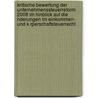 Kritische Bewertung Der Unternehmenssteuerreform 2008 Im Hinblick Auf Die Nderungen Im Einkommen- Und K Rperschaftsteuerrecht by Thomas M. Ller