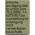 Kritische Wurdigung Des Fg-Urteils Vom 15.3.2002, 1 K 5275/00 F Zur Ruckstellung Fur Entsorgung Nicht Verwertbaren Bauschutts