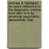 Outlines & Highlights For Quick Reference To The Diagnostic Criteria From Dsm-Iv-Tr By American Psychiatric Association, Isbn