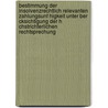 Bestimmung Der Insolvenzrechtlich Relevanten Zahlungsunf Higkeit Unter Ber Cksichtigung Der H Chstrichterlichen Rechtsprechung by Thomas M. Ller