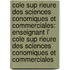 Cole Sup Rieure Des Sciences Conomiques Et Commerciales: Enseignant L' Cole Sup Rieure Des Sciences Conomiques Et Commerciales