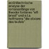 Erzähltechnische Analyse der Romananfänge von Theodor Fontanes "Effi Briest" und E.T.A. Hoffmanns "Die Elixiere des Teufels"