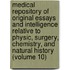 Medical Repository Of Original Essays And Intelligence Relative To Physic, Surgery, Chemistry, And Natural History (Volume 10)
