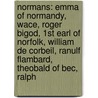 Normans: Emma Of Normandy, Wace, Roger Bigod, 1St Earl Of Norfolk, William De Corbeil, Ranulf Flambard, Theobald Of Bec, Ralph by Source Wikipedia
