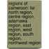 Regions Of Cameroon: Far North Region, Centre Region, Adamawa Region, East Region, West Region, South Region, Northwest Region