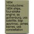 1854 Introductions: 1854 Ships, Four-Stroke Engine, Ss Gothenburg, Uss Satellite, Bap Apurimac, James Baines, Uss Constellation