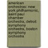 American Orchestras: New York Philharmonic, Saint Paul Chamber Orchestra, Detroit Symphony Orchestra, Boston Symphony Orchestra