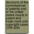 Decisions Of The Commissioner Of Patents And Of The United States Courts In Patent And Trade-Mark And Copyright Cases (318-329)