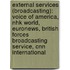 External Services (Broadcasting): Voice Of America, Nhk World, Euronews, British Forces Broadcasting Service, Cnn International