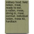 Military Food: Field Ration, Meal, Ready-To-Eat, C-Ration, Mess, Dining In, Meal, Combat, Individual Ration, Mess Kit, Hardtack