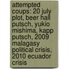 Attempted Coups: 20 July Plot, Beer Hall Putsch, Yukio Mishima, Kapp Putsch, 2009 Malagasy Political Crisis, 2010 Ecuador Crisis door Source Wikipedia
