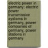 Electric Power In Germany: Electric Power Transmission Systems In Germany, Power Companies Of Germany, Power Stations In Germany