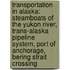 Transportation In Alaska: Steamboats Of The Yukon River, Trans-Alaska Pipeline System, Port Of Anchorage, Bering Strait Crossing