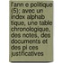 L'Ann E Politique (5); Avec Un Index Alphab Tique, Une Table Chronologique, Des Notes, Des Documents Et Des Pi Ces Justificatives