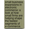 Small Business Expansions In Electronic Commerce: A Look At How Small Firms Are Helping Shape The Fastest Segments Of E-Commerce. door United States Small Business