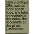 L'Ann E Politique (25); Avec Un Index Alphab Tique, Une Table Chronologique, Des Notes, Des Documents Et Des Pi Ces Justificatives
