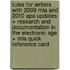 Rules For Writers With 2009 Mla And 2010 Apa Updates + Research And Documentation In The Electronic Age + Mla Quick Reference Card