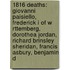 1816 Deaths: Giovanni Paisiello, Frederick I Of W Rttemberg, Dorothea Jordan, Richard Brinsley Sheridan, Francis Asbury, Benjamin D