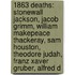 1863 Deaths: Stonewall Jackson, Jacob Grimm, William Makepeace Thackeray, Sam Houston, Theodore Judah, Franz Xaver Gruber, Alfred D