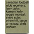 Canadian Football Wide Receivers: Larry Taylor, Kareem Kelly, Reggie Mcneal, Steve Suter, Efrem Hill, Jason Armstead, Chris Jackson