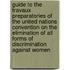 Guide to the Travaux Preparatories of the United Nations Convention on the Elimination of All Forms of Discrimination Against Women