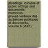 Pleadings, Minutes of Public Sittings and Documents/ Memoires, Proces-Verbaux Des Audiences Publiques Et Documents, Volume 8 (2001)