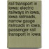Rail Transport In Iowa: Electric Railways In Iowa, Iowa Railroads, Narrow Gauge Railroads In Iowa, Passenger Rail Transport In Iowa