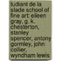 Tudiant De La Slade School Of Fine Art: Eileen Gray, G. K. Chesterton, Stanley Spencer, Antony Gormley, John Collier, Wyndham Lewis