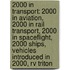 2000 In Transport: 2000 In Aviation, 2000 In Rail Transport, 2000 In Spaceflight, 2000 Ships, Vehicles Introduced In 2000, Rv Triton