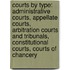 Courts By Type: Administrative Courts, Appellate Courts, Arbitration Courts And Tribunals, Constitutional Courts, Courts Of Chancery