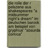 Die Rolle Der R Pelszene Aus Shakespeares "A Midsummer Night's Dream" Im Deutschen Barock Am Beispiel Von Gryphius' "Absurda Comica"