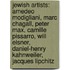 Jewish Artists: Amedeo Modigliani, Marc Chagall, Peter Max, Camille Pissarro, Will Eisner, Daniel-Henry Kahnweiler, Jacques Lipchitz