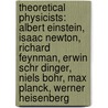 Theoretical Physicists: Albert Einstein, Isaac Newton, Richard Feynman, Erwin Schr Dinger, Niels Bohr, Max Planck, Werner Heisenberg by Source Wikipedia
