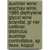 Austrian Wine: Wachau Wine, 1985 Diethylene Glycol Wine Scandal, Gr Ner Veltliner, Districtus Austriae Controllatus, Sp Tlese, Klopot door Source Wikipedia