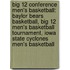 Big 12 Conference Men's Basketball: Baylor Bears Basketball, Big 12 Men's Basketball Tournament, Iowa State Cyclones Men's Basketball