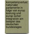 Kompetenzverlust Nationaler Parlamente In Folge Von Europ Isierung Und Europ Ischer Integration Am Beispiel Des Deutschen Bundestages