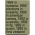 1992 In Oceania: 1992 Elections In Oceania, 1992 In American Samoa, 1992 In Australia, 1992 In Fiji, 1992 In Guam, 1992 In New Zealand