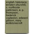 English Historians: Winston Churchill, C. Northcote Parkinson, E. P. Thompson, Frederick Copleston, Edward Gibbon, Mary Wollstonecraft