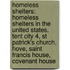 Homeless Shelters: Homeless Shelters In The United States, Tent City 4, St Patrick's Church, Hove, Saint Francis House, Covenant House