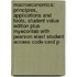 Macroeconomics: Principles, Applications And Tools, Student Value Edition Plus Myeconlab With Pearson Etext Student Access Code Card P