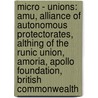 Micro - Unions: Amu, Alliance Of Autonomous Protectorates, Althing Of The Runic Union, Amoria, Apollo Foundation, British Commonwealth door Source Wikia