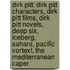 Dirk Pitt: Dirk Pitt Characters, Dirk Pitt Films, Dirk Pitt Novels, Deep Six, Iceberg, Sahara, Pacific Vortex!, The Mediterranean Caper