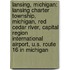 Lansing, Michigan: Lansing Charter Township, Michigan, Red Cedar River, Capital Region International Airport, U.S. Route 16 In Michigan