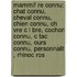 Mammif Re Connu: Chat Connu, Cheval Connu, Chien Connu, Ch Vre C L Bre, Cochon Connu, C Tac Connu, Ours Connu, Personnalit , Rhinoc Ros